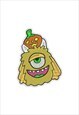 EMBROIDERED HAIRY TRICK OR TREAT IRON ON PATCH/SEW ON PATCH