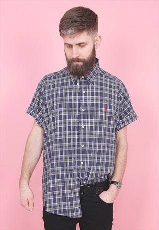 VINTAGE RALPH LAUREN SHORT SLEEVED SHIRT /R8374