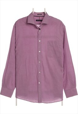 Vintage 90's Tommy Hilfiger Shirt Button Up Long Sleeve Plai