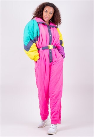 VINTAGE PATTERNED SKI SUIT