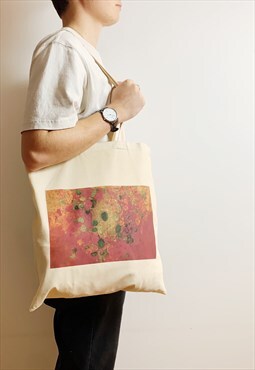 Redon Nasturtiums Red Flower Tote Bag Print High Quality