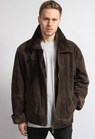 VINTAGE SUEDE AVIATOR JACKET