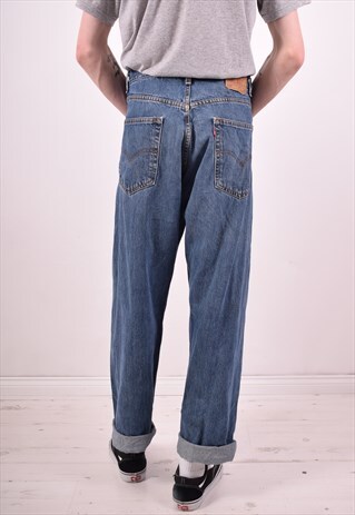 LEVI'S 569 MENS VINTAGE JEANS W34 L32 BLUE 90S
