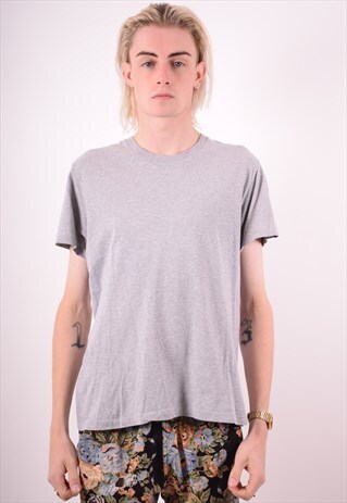 LEVI'S MENS VINTAGE T-SHIRT TOP MEDIUM GREY 90S