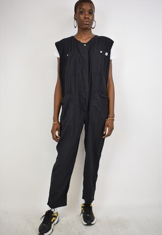 VINTAGE 90S BLACK JUMPSUIT