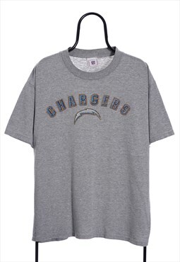 Vintage NFL LA Chargers Grey Sport Spellout TShirt