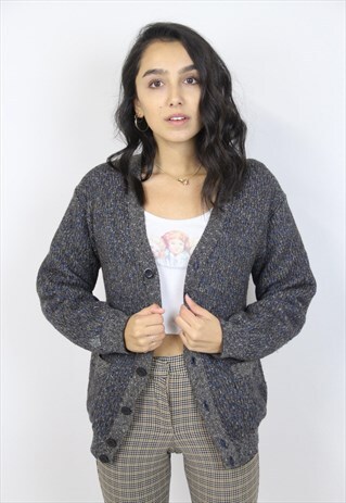 VINTAGE MISSONI FLECKED KNIT CARDIGAN