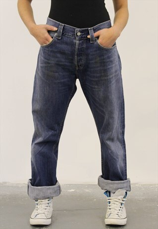 VINTAGE LEVI'S 512 BLUE MOM PAINT JEANS