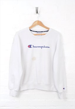 Vintage Champion Sweater White Ladies XL CV2225