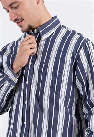 VINTAGE 80S TOMMY HILFIGER CLASSIC SHIRT / S8552