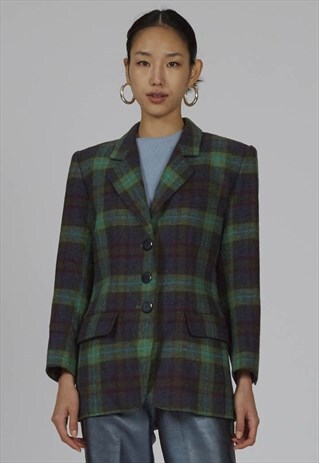VINTAGE 80S YVES SAINT LAURENT WOOL BLAZER