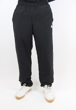 VINTAGE ADIDAS BLACK TRACKSUIT BOTTOMS