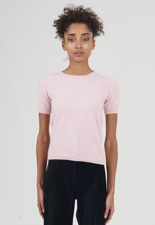 VINTAGE 90'S BABY PINK KNIT TOP