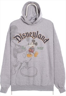 Vintage 90's Disney Hoodie Disneyland Mickey Mouse Grey