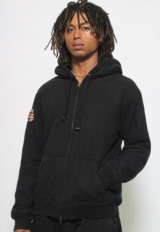 VINTAGE POLO RALPH LAUREN FLEECE LINED HOODIE