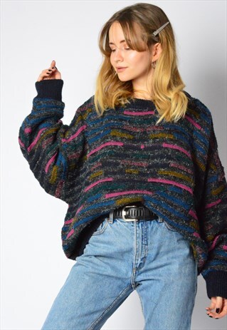 VINTAGE 90S GRUNGE WOOL BLEND JUMPER