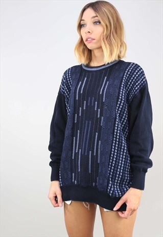 VINTAGE OVERSIZED PATTERNED JUMPER