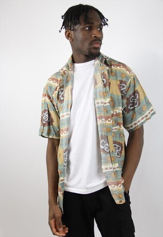 VINTAGE PATTERNED 90S SHIRT