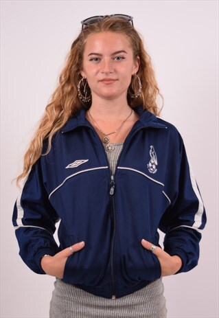 VINTAGE UMBRO TRACKSUIT TOP JACKET BLUE