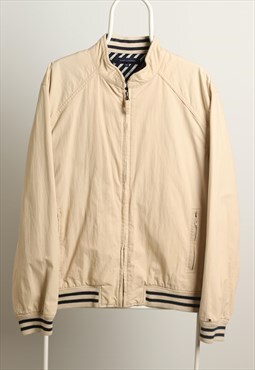 Vintage Tommy Hilfiger Windbreaker Jacket Beige XL