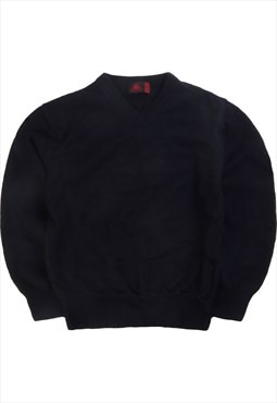 Kappa  Knitted V Neck Jumper / Sweater XLarge Navy Blue