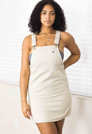 VINTAGE TOMMY HILFIGER DUNGAREE DRESS LOGO 90S XL 14.8