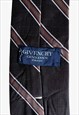 VINTAGE 80S GIVENCHY GENTLEMEN STRIPED POLYESTER TIE