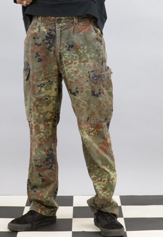 VINTAGE CAMO GERMAN MILITARY '1998" TROUSERS