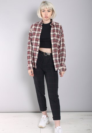 VINTAGE CHECK FLANNEL SHIRT