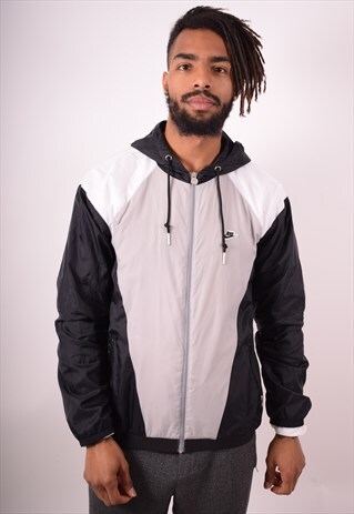 NIKE MENS VINTAGE RAIN JACKET MEDIUM BLACK 90S