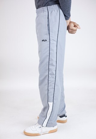 VINTAGE 90S FILA GREY TRACKSUIT BOTTOMS
