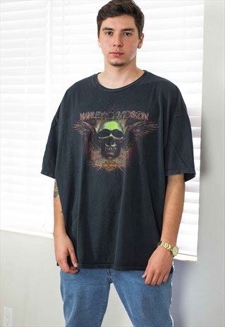 VINTAGE HARLEY DAVIDSON T-SHIRT LOGO 90S X 10.1