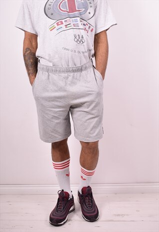 ADIDAS MENS VINTAGE SHORTS W36 GREY 90'S