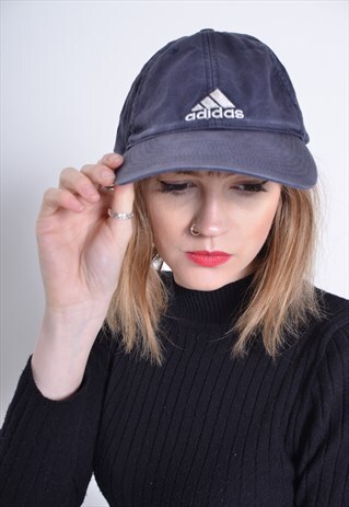 VINTAGE ADIDAS BASEBALL CAP HAT BLUE