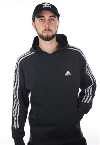 VINTAGE ADIDAS SMALL LOGO HOODIE SWEATSHIRT