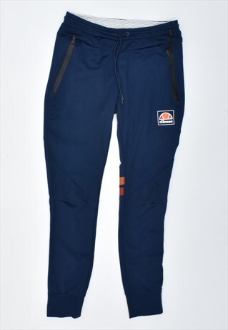VINTAGE 90'S ELLESSE TRACKSUIT TROUSERS NAVY BLUE