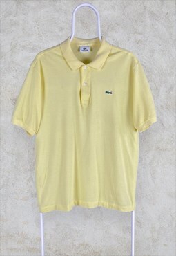 Yellow Lacoste Polo Shirt Large
