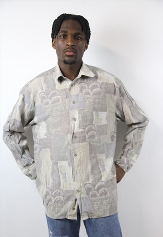 VINTAGE ABSTRACT PATTERNED SHIRT