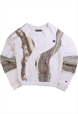Vintage 90's Champion Sweatshirt Rework Coogi Reverse Weave