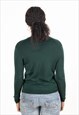 VINTAGE RALPH LAUREN V NECK JUMPER WOMEN'S FOREST GREEN