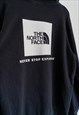 VINTAGE THE NORTH FACE 'NEVER STOP EXPLORING' BLACK HOODIE