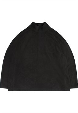 Vintage  Starter Fleece Jumper Quarter Zip Black XXLarge