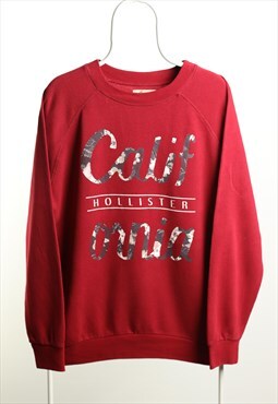 Vintage Hollister Crewneck Sweatshirt Red