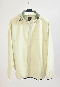 Vintage 00s shell windbreaker jacket in beige