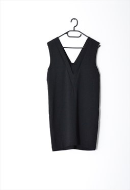 Y2K Black Minimalist Mini Dress