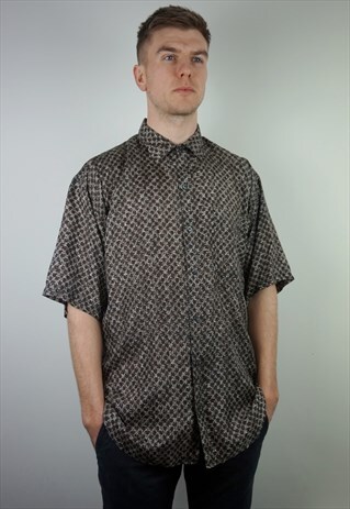 PURE SILK PATTERNED SHIRT