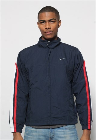 VINTAGE NIKE TRACK JACKET BLUE