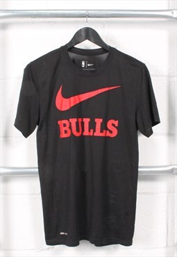 Vintage Nike NBA Chicago Bulls T-Shirt in Black Small