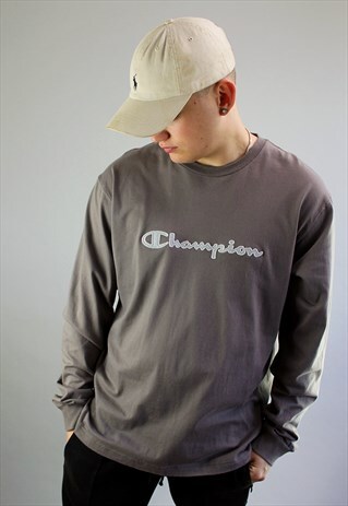 VINTAGE LONG SLEEVE CHAMPION SPELL OUT TOP
