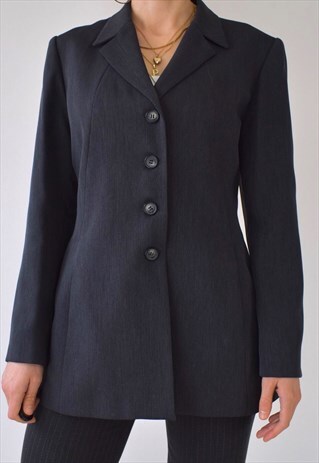 VINTAGE 80S 90S LUXURIOUS TAILORED BLAZER JACKET S